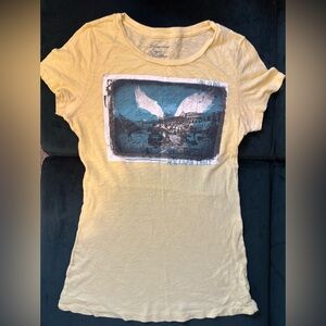 American Eagle Yellow Graphic T-Shirt